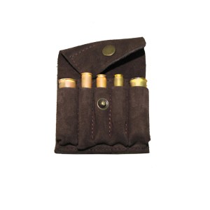 HUETTER Skórzane etui ładownica na amunicję mix welur nr 088